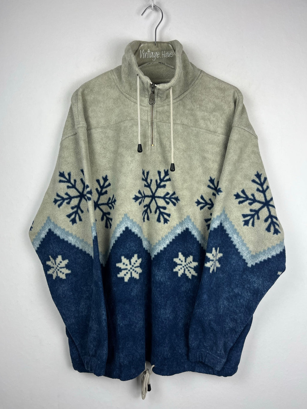 Vintage Fleece Half-Zip Sweater (XL)