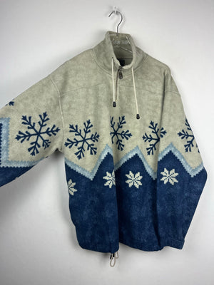 Vintage Fleece Half-Zip Sweater (XL)