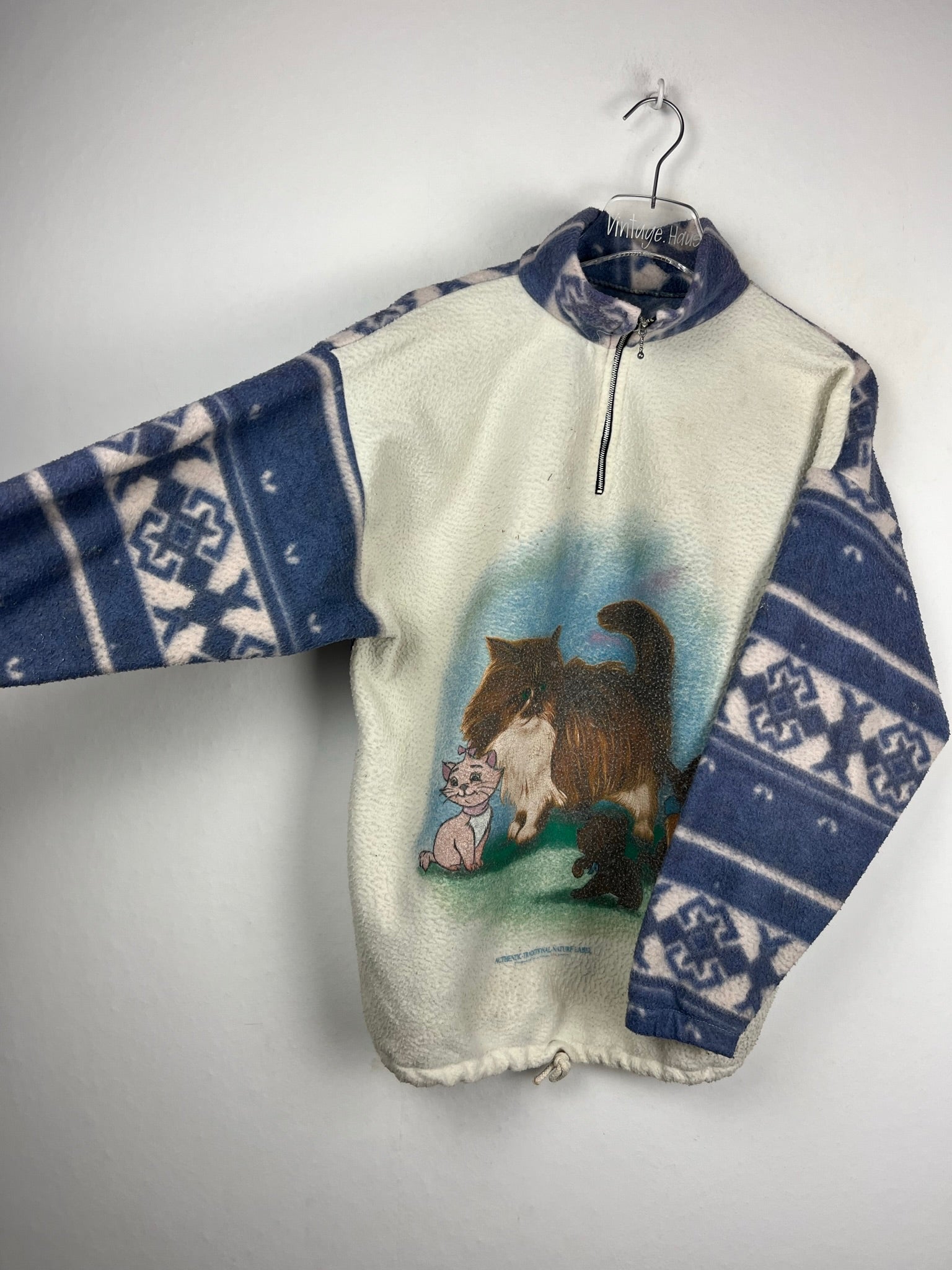 Vintage Fleece Half-Zip Sweater (M)