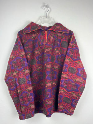 Vintage Fleece Half-Zip Sweater (L)