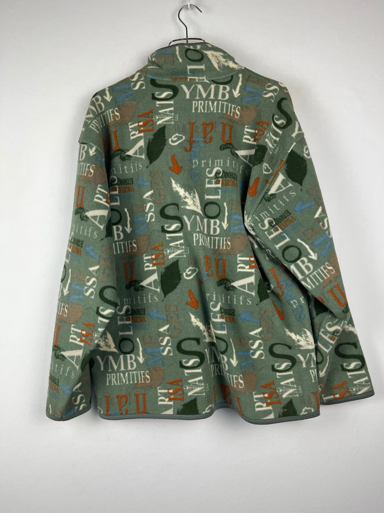 Vintage Fleece Sweatshirtjacke (XL)