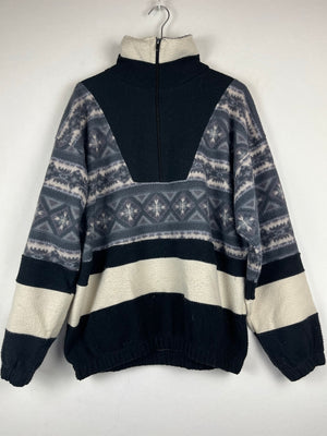 Vintage Fleece Half-Zip Sweater (M)