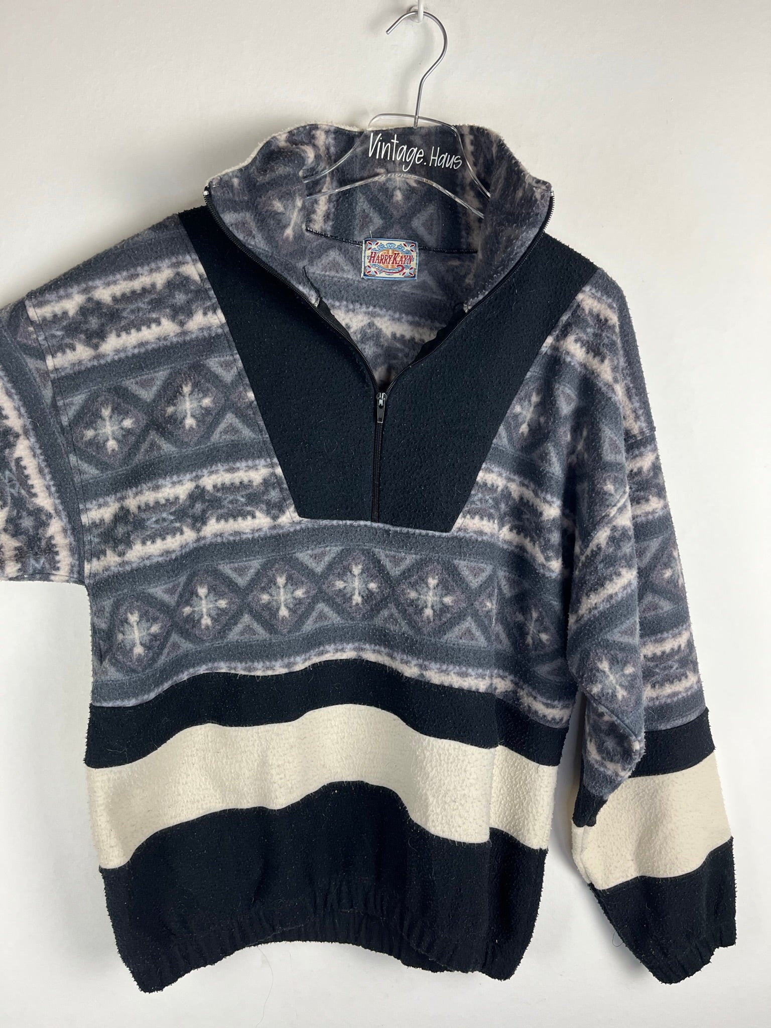 Vintage Fleece Half-Zip Sweater (M)