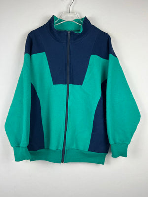 Vintage Fleece Sweatshirtjacke (M)