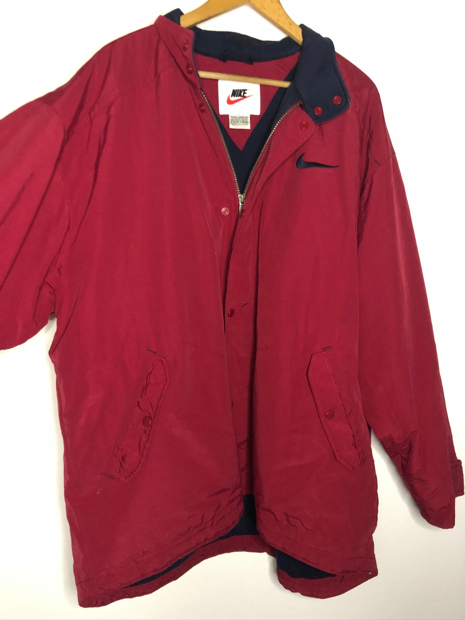 Vintage Nike Winterjacke Big Swoosh (XL)