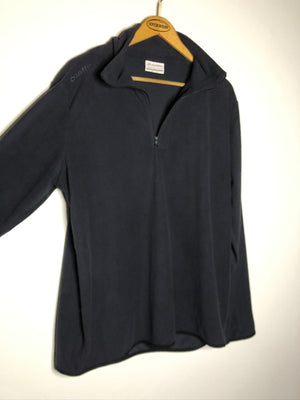 Vintage dünner Fleece Half-Zip Lotto Sweater (XL)