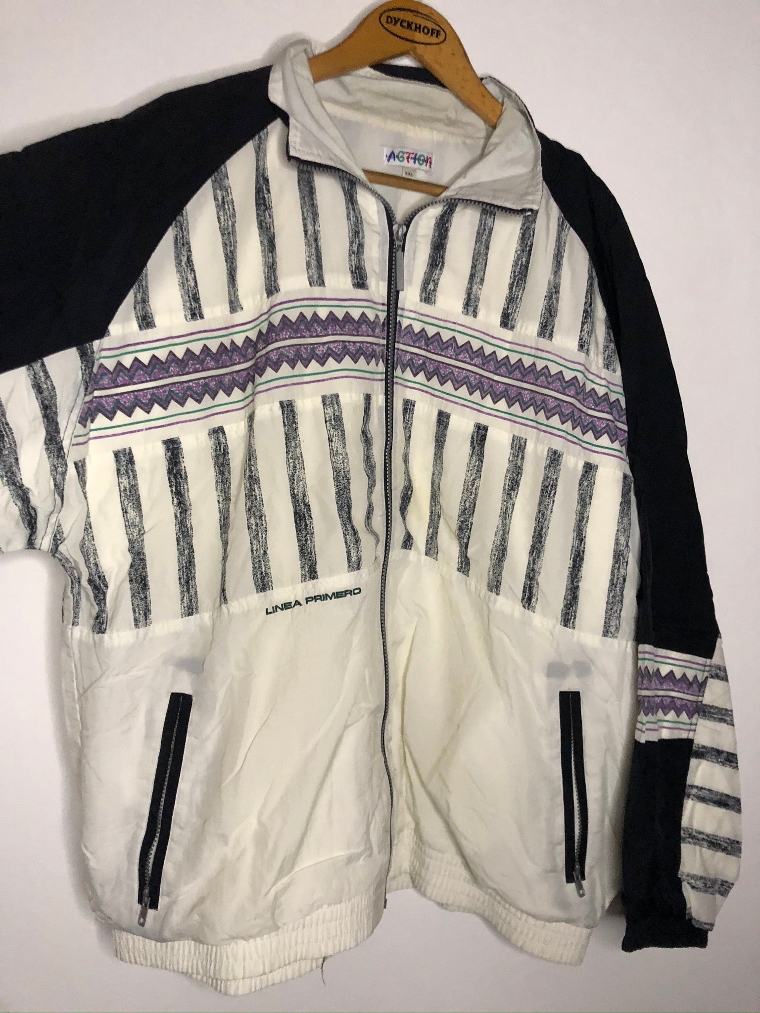 Vintage jacke mit Muster (XXL)