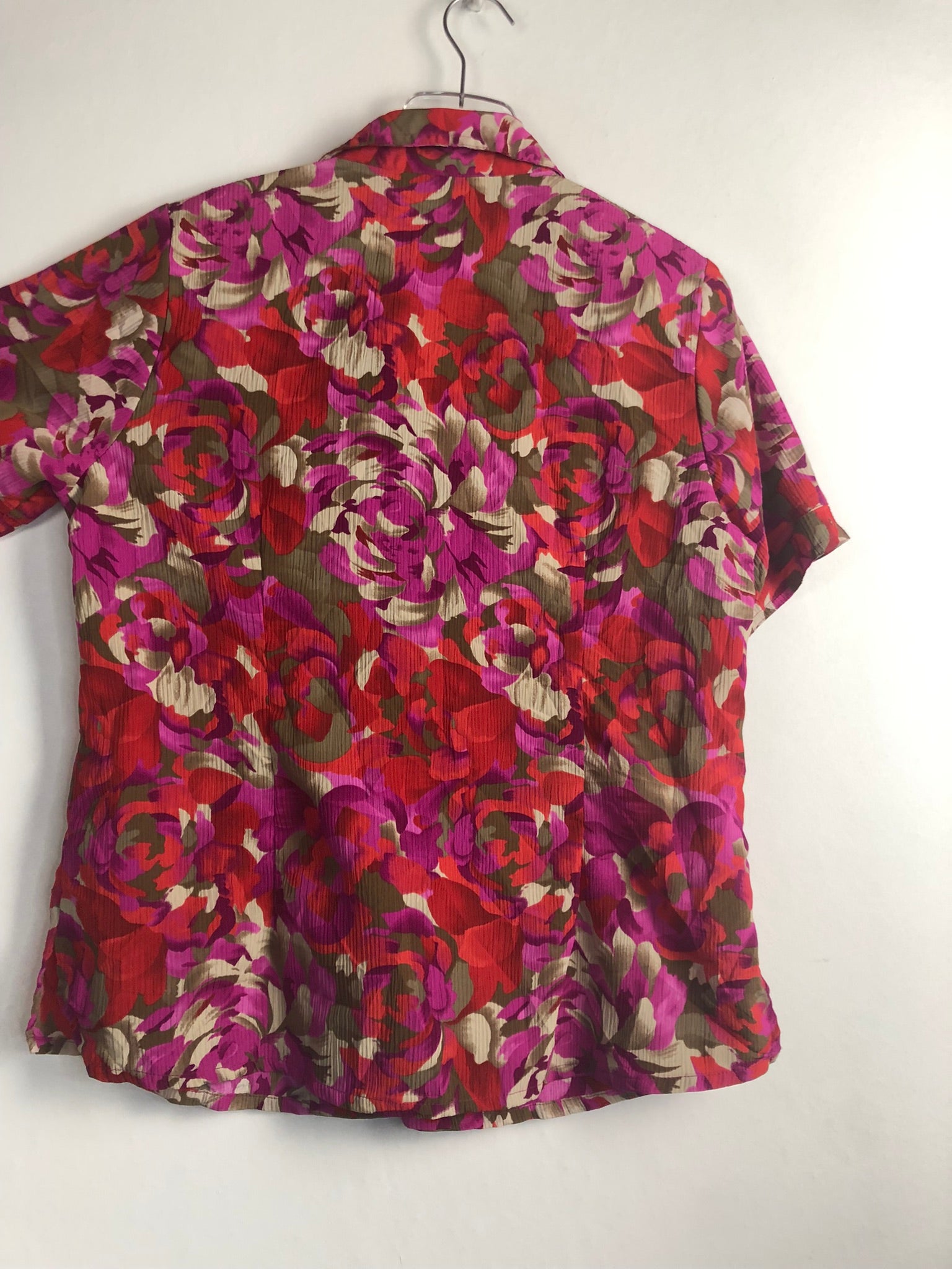 Vintage Bluse mit Schulterpolster (L)