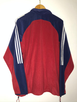 Vintage Adidas Velour Sweatshirtjacke (XL)