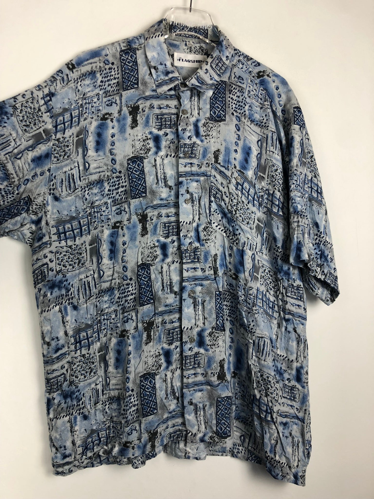 Vintage Crazy Pattern Hemd (XL)