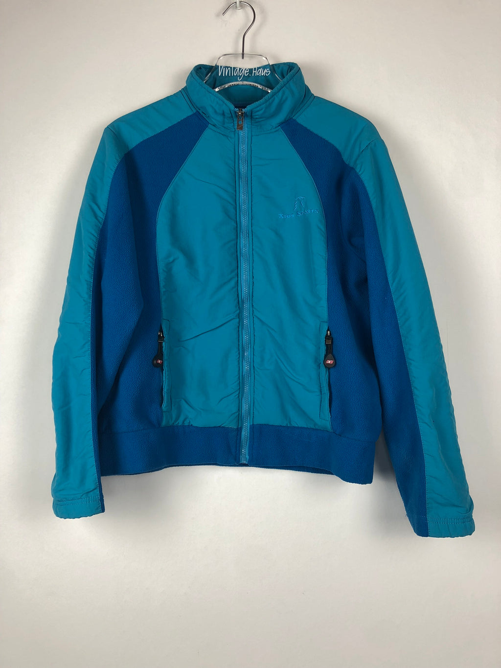 Vintage Fleece Sweatshirtjacke (S-M)