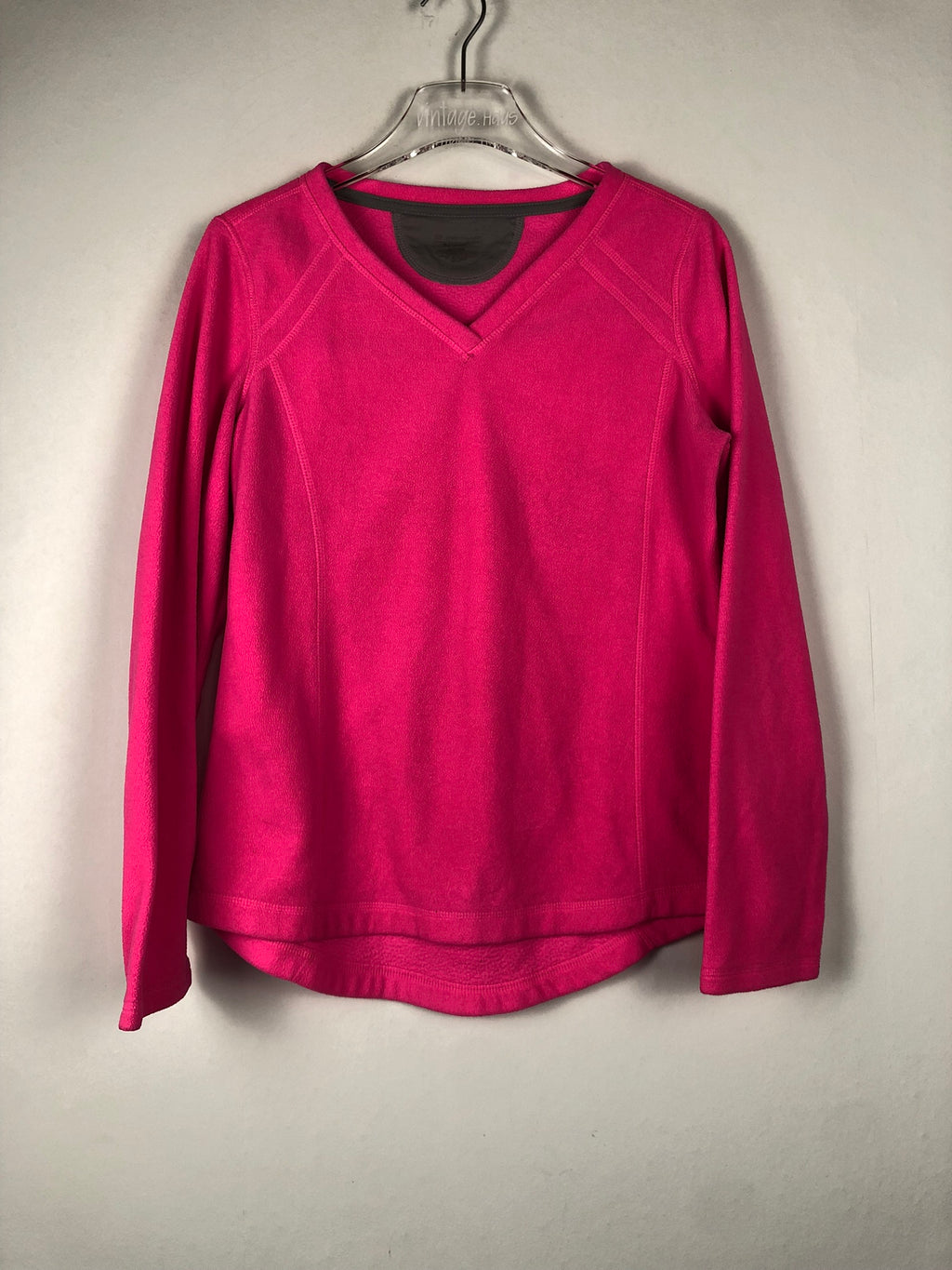 Vintage Fleece V-Neck Sweater (S)