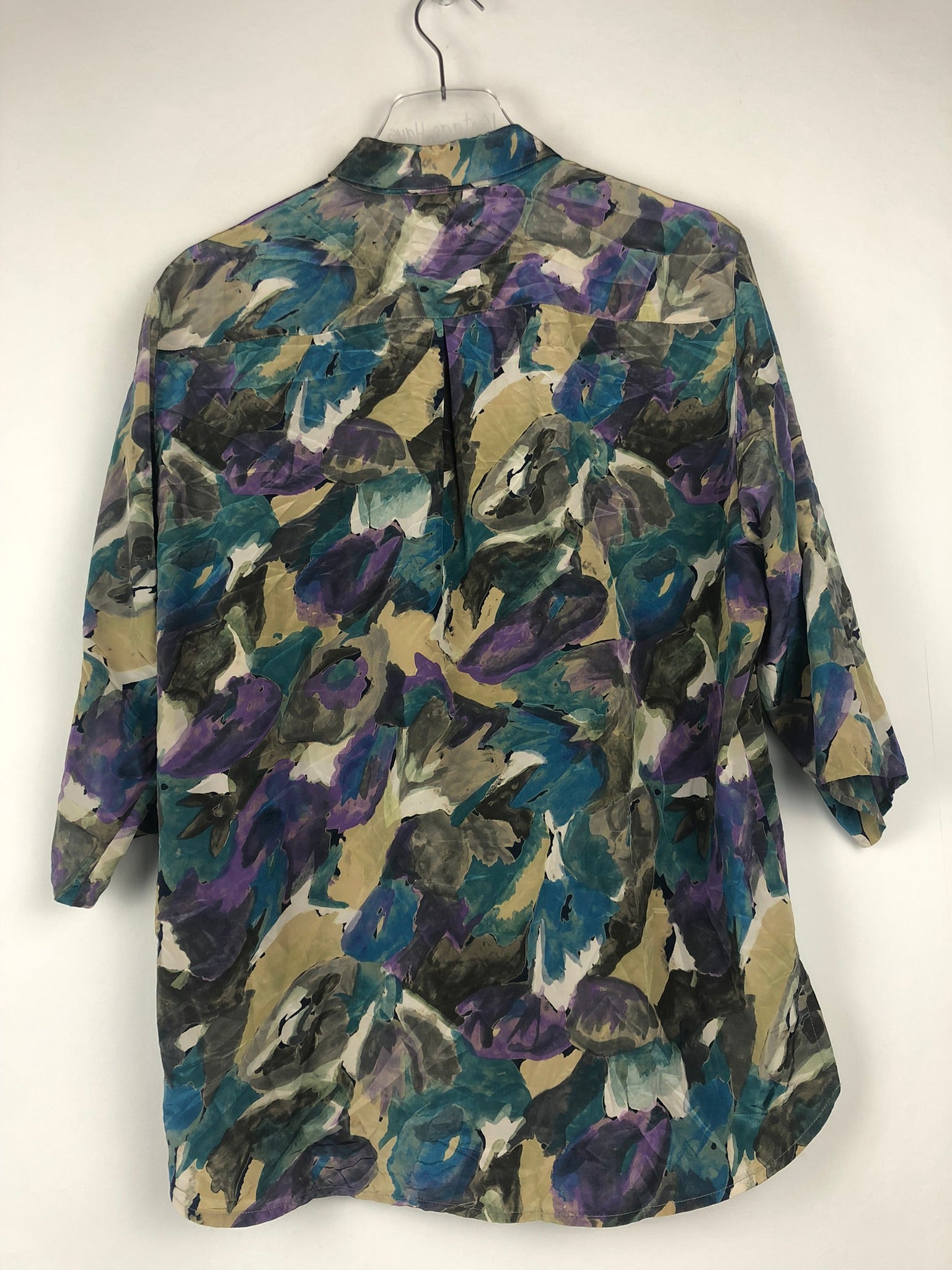 Vintage Seiden Bluse (XL)