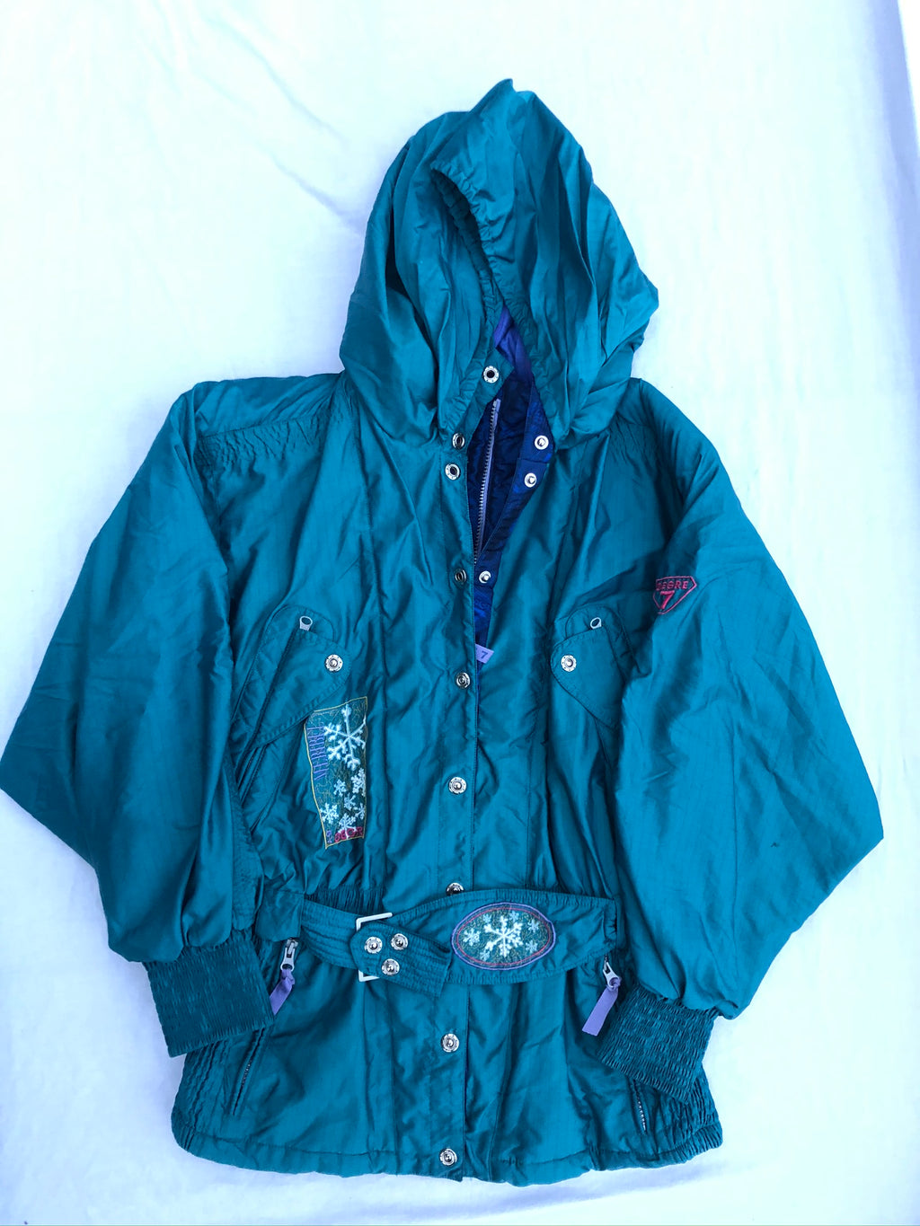 Vintage Ski Jacke mit Muster (M)