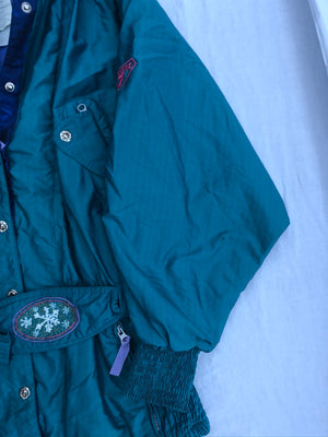 Vintage Ski Jacke mit Muster (M)