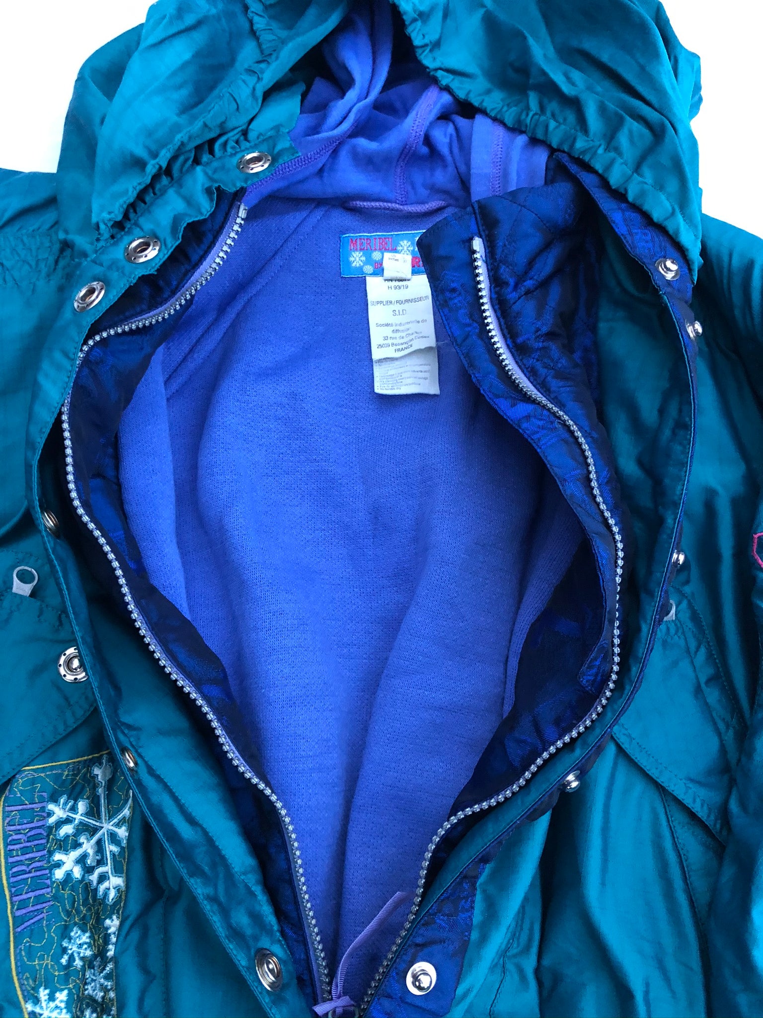 Vintage Ski Jacke mit Muster (M)