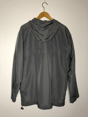 Vintage Grauer Adidas Windbreaker (L-XL)