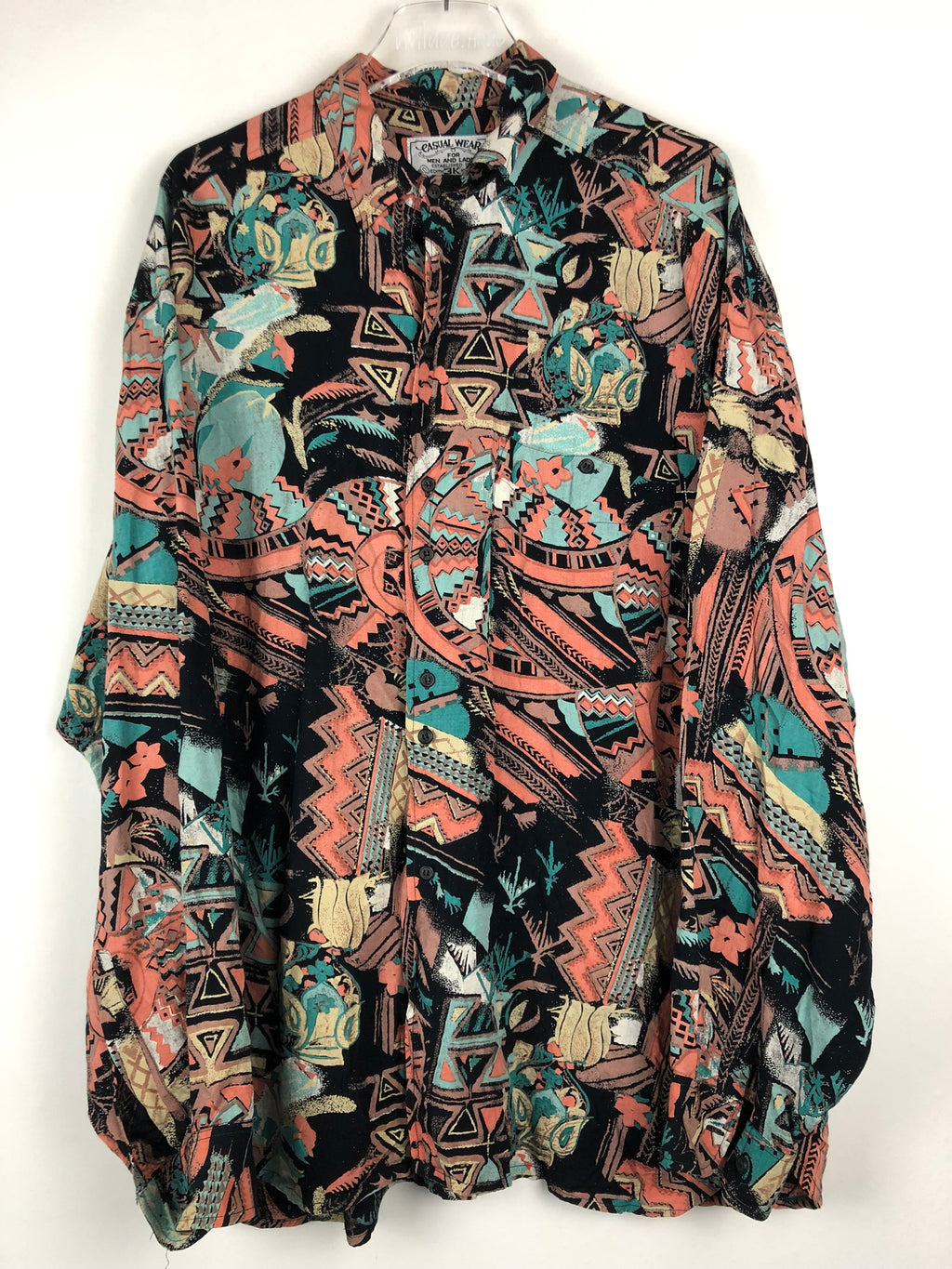 Vintage Crazy Pattern Hemd (XL)