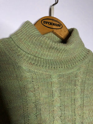 Vintage Rollkragenpullover mit Motiv (M)