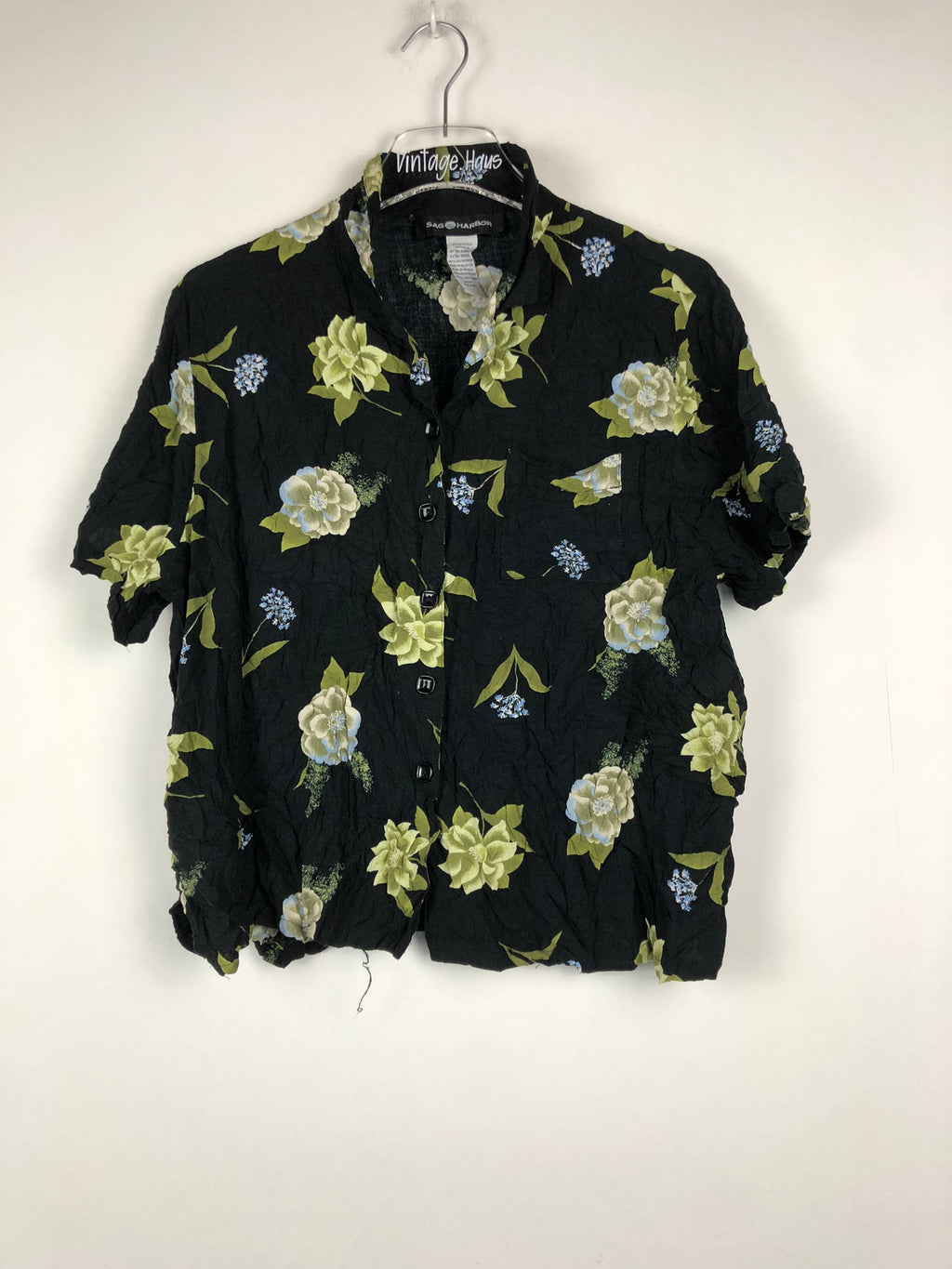 Vintage Blumen Bluse (M)