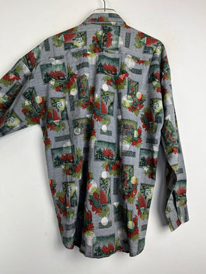 Vintage Crazy Pattern Hemd (L)