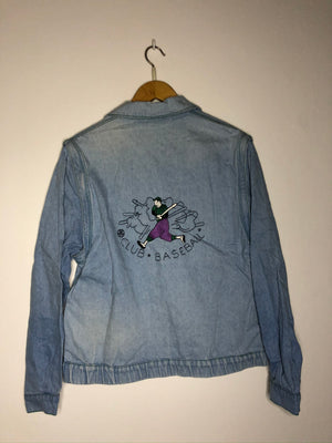 Vintage Jeansjacke mit tollem Backstitching (S)