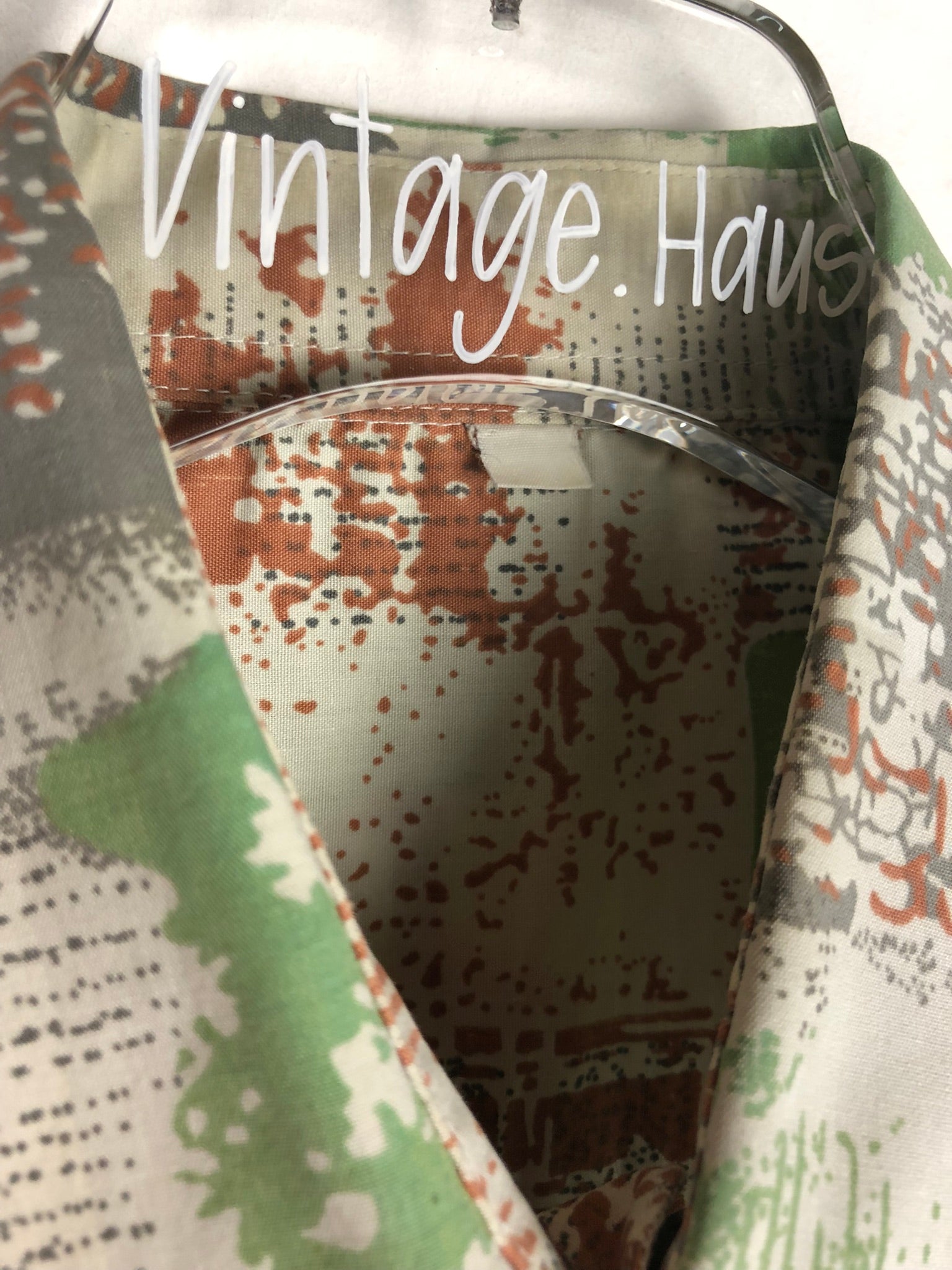 Vintage Crazy Pattern Hemd (S)