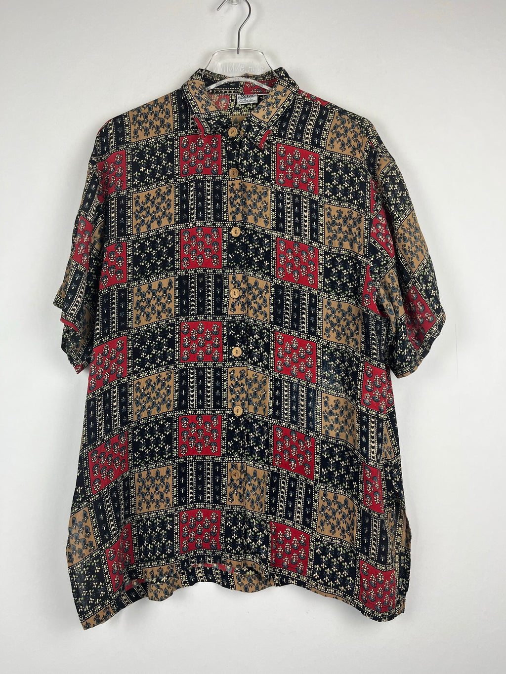 Vintage Crazy Pattern Hemd (L)